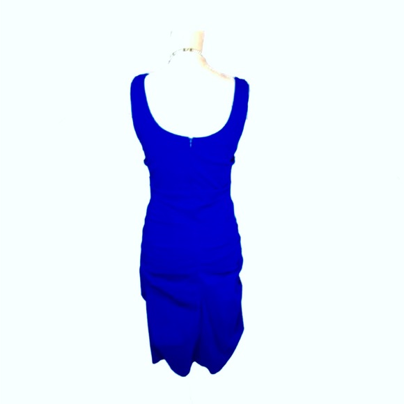 Papillon Ruche Blue Sleeveless Dress - Picture 2 of 10